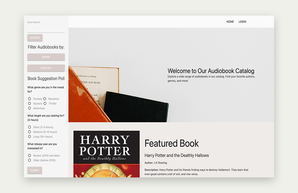 Audiobooks Catalog